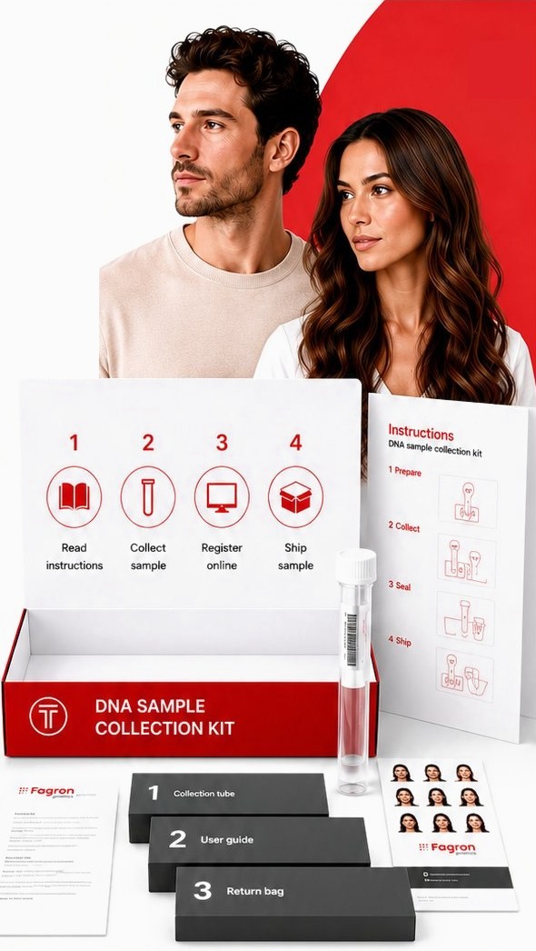 TrichoTest paar ja DNA-proovi kogumiskomplekt