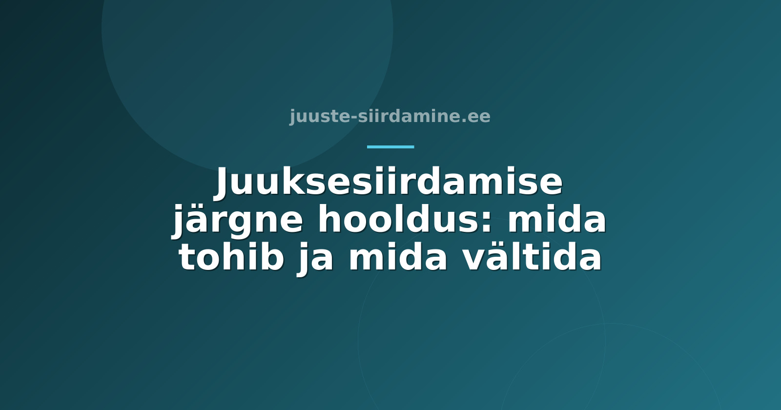 Juuksesiirdamise järgne hooldus: mida tohib ja mida vältida